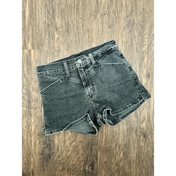 Levis Black Denim Shorts - Picture 2 of 3